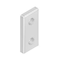 MODULAR SOLUTIONS ALUMINUM CONNECTING PLATE<BR>30 SERIES 30MM X 60MM FLAT WITH OUT HARDWARE